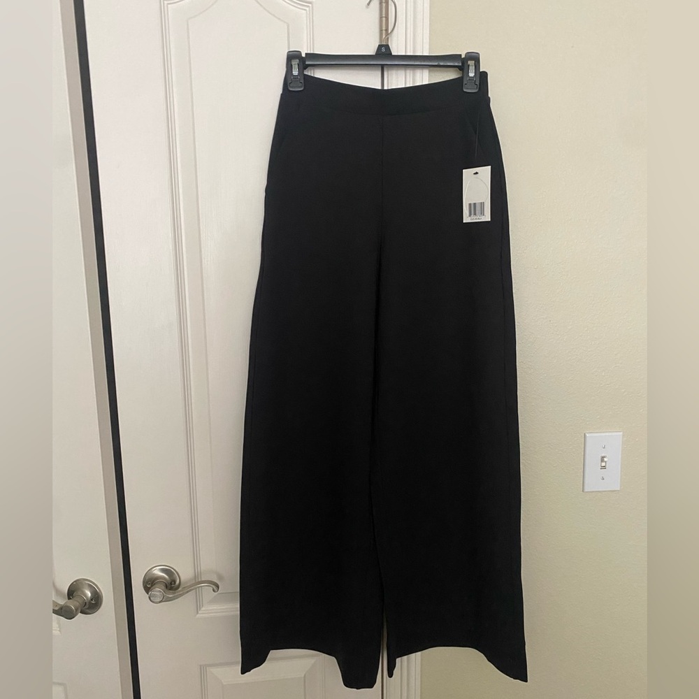 Leze The Label Black Wide Leg Clementine Pants